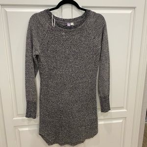 Gray sweater dress